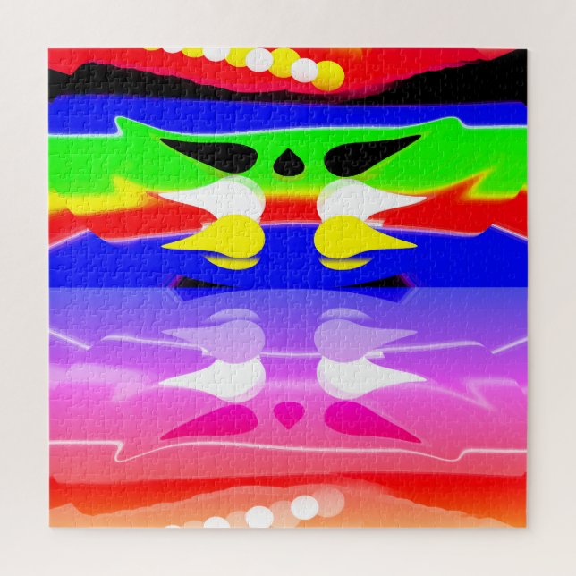 Reflexion in der Kunst Puzzle (Vertikal)