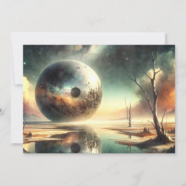 Reflexion über Chaos Feiertagskarte (Vorderseite)