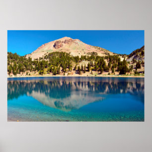 Reflexion über den Helensee, Lassen Sie vulkanisc Poster