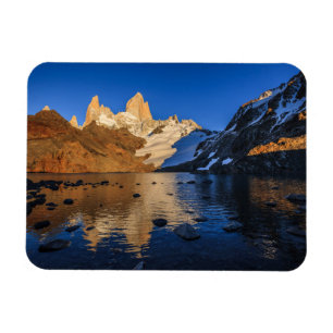 Reflexion von Fitz Roy am Sonnenaufgang Magnet