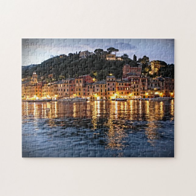 Reflexionen auf Portofino, Italien-Puzzlespiel Puzzle (Horizontal)