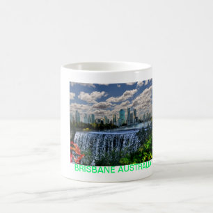 REFLEXIONEN der Fluss-Wasserfälle Unze Brisbane Tasse