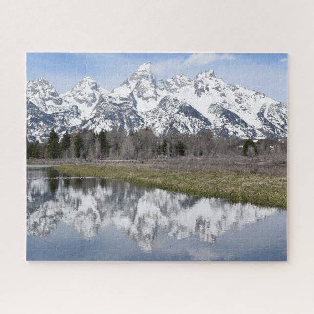 Reflexionen des großartigen Tetons - 16x20 - 520 Puzzle (Horizontal)