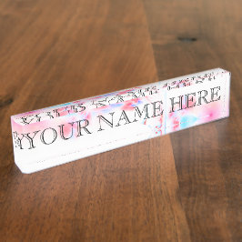 Reflexionen in einem defektes namensplakette