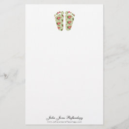 Reflexologie-Chiropody Podiatrie Füße Notebook Briefpapier