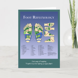 Reflexologie Dankeskarte