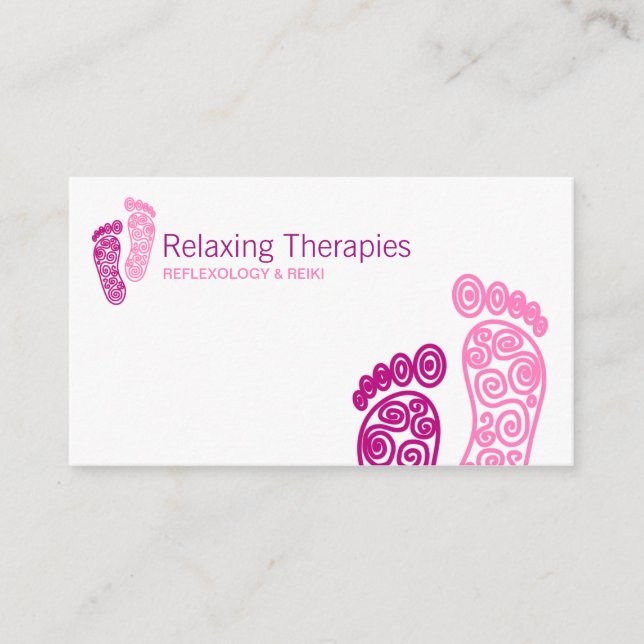 Reflexologie-Visitenkarte Visitenkarte (Vorderseite)