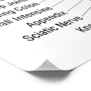 Reflexologiekarte 30X40" Poster