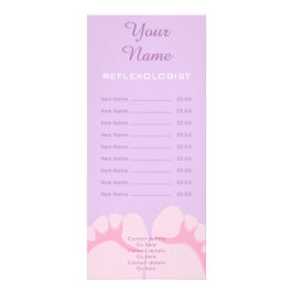 Reflexologist-Gestell-Karte Werbekarte