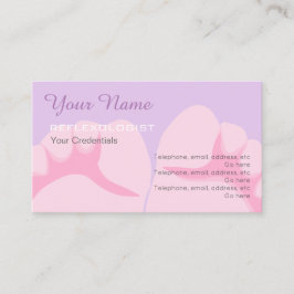 Reflexologist-Verabredungs-Visitenkarten Terminkarte