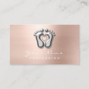 Reflexzonenmassage Therapeut Silver Rose Slonny Visitenkarte