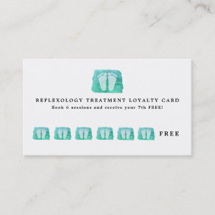 Reflexzonenmassageloyalitätskarten-Visitenkarte Treuekarte