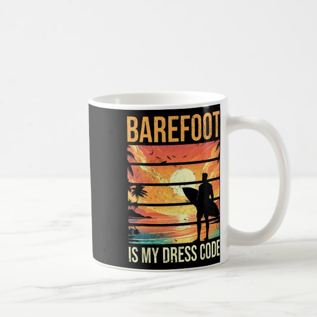 Refoot ist mein Dresscode Strandurlaub Sommer Surf Kaffeetasse (Rechts)