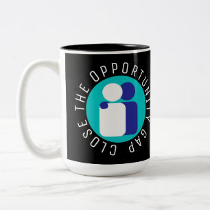 Reform der Bildung "Nah die Opportunity Gap" Zweifarbige Tasse