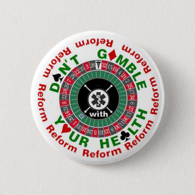 Reform-Gesundheitswesen Button (Vorderseite)