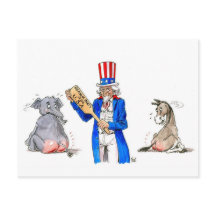 Reform Party Paddel Postkarte