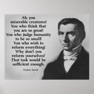 Reform-Plakat Frederic Bastiat Poster