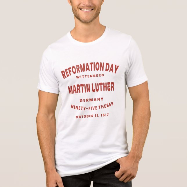 Reformation Day - Martin Luther Tri-Blend Shirt (Vorderseite)