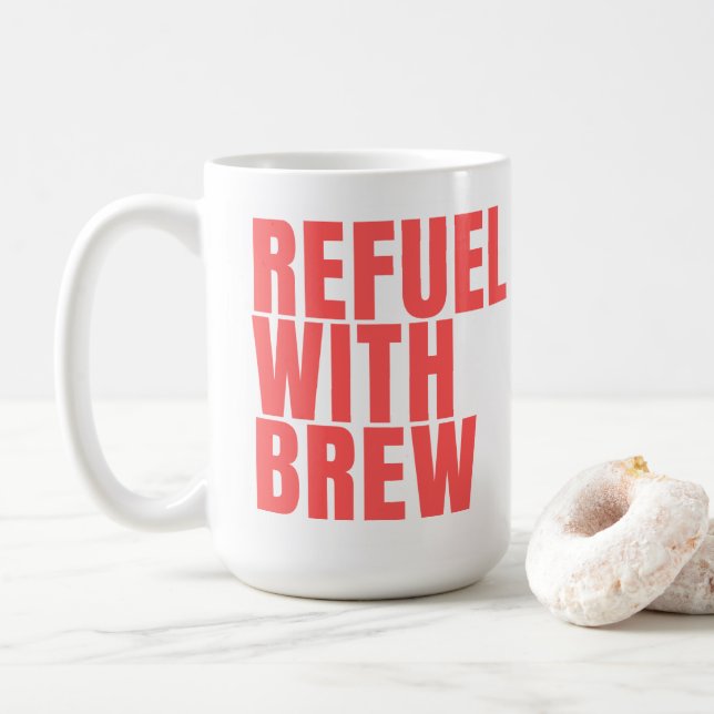 Refuel rd coffee Tasse 15oz (Mit Donut)
