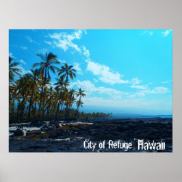 Refuge Big Island Hawaii landschaftliches Poster