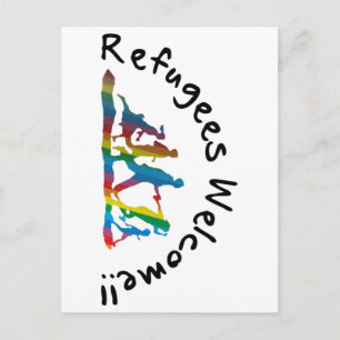 Refugees Welcome Postkarte