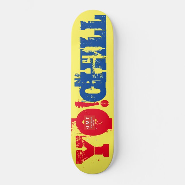 REG DICH !  / TST Skateboard (Vorderseite)