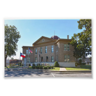 Regains Landkreis, Texas, Courthouse Fotodruck