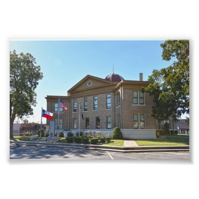 Regains Landkreis, Texas, Courthouse Fotodruck (Vorne)