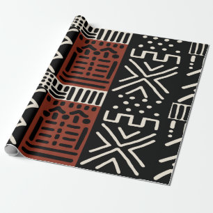 Regal African Mudcloth Inspiriert Wrapping Paper Geschenkpapier