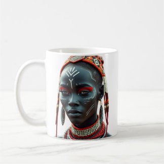 Regal African Tribal Beauty Tasse | afrozentrisch
