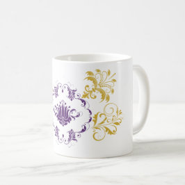 Regal Arabesque - Tasse Design mit Gold und Lila