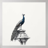 Regal Beauty: Pfauen Kunst