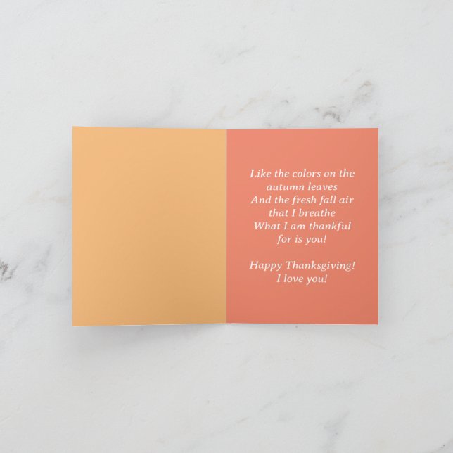 Regal Black Frauan | Happy Thanksgiving Card Karte (Innenseite)