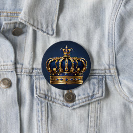 Regal Blue Crown Series Button