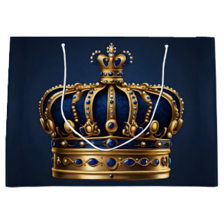 Regal Blue Crown Series Große Geschenktüte