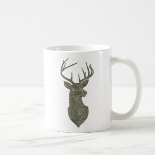 Regal Camouflage Deer Silhouette Buck Trophy Tasse