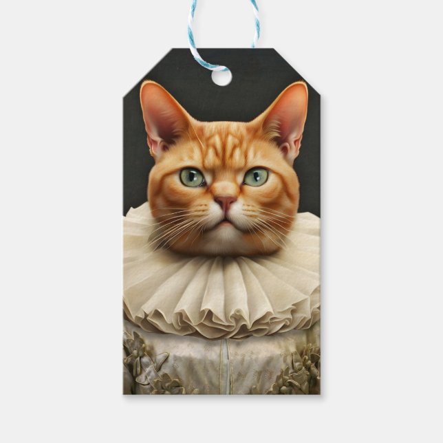 Regal Cat Geschenkanhänger (Vorderseite)