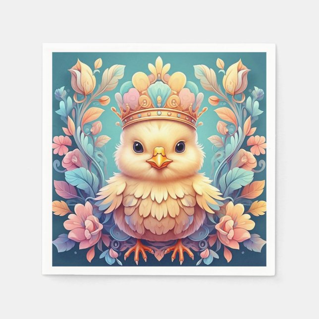 " REGAL CHICK" Kaffee Tasse. Serviette (Vorderseite)