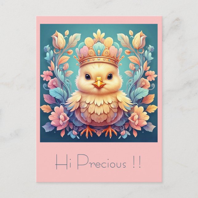 " REGAL CHICK " POSTKARTE (Vorderseite)