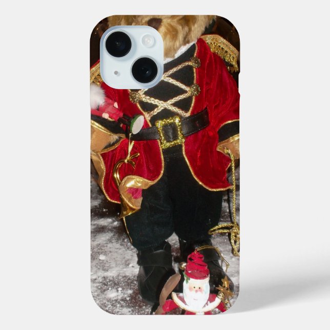 Regal Christmas Teddy Bären Holiday Art Printing Case-Mate iPhone Hülle (Rückseite)