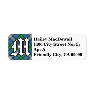 Regal Clan MacDowall Tartan Monogram