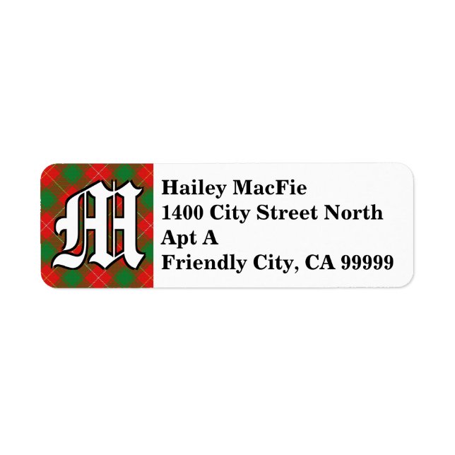 Regal Clan MacFie Tartan Monogram (Vorne)