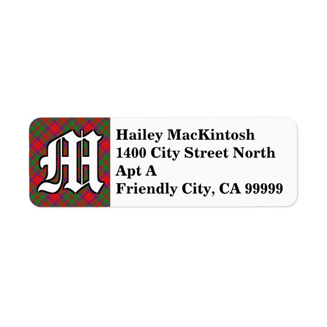 Regal Clan MacKintosh Tartan Monogram (Vorne)