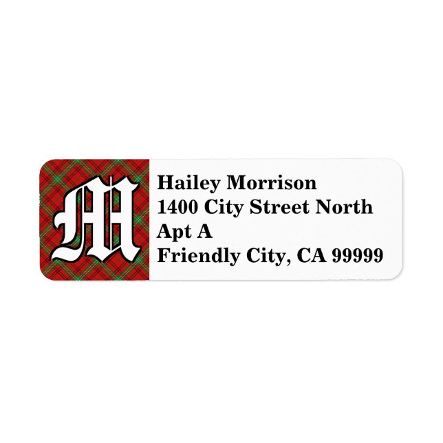 Regal Clan Morrison Tartan Monogram (Vorne)