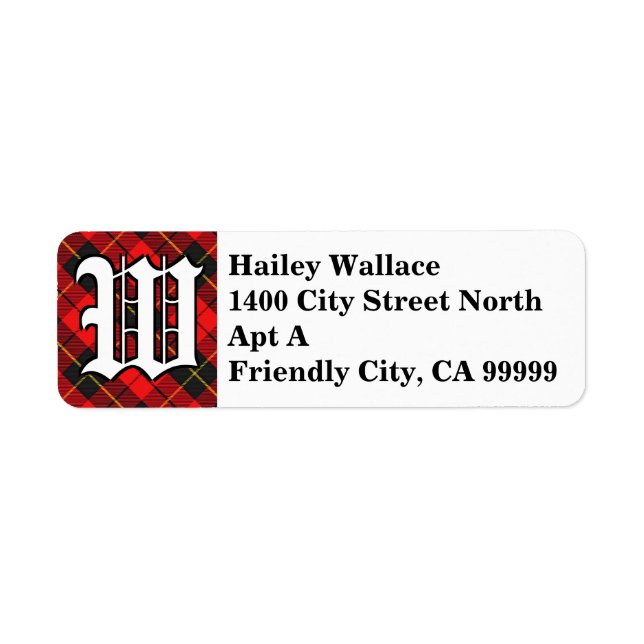 Regal Clan Wallace Tartan Monogram (Vorne)