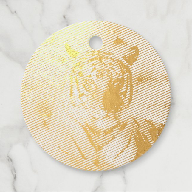 Regal Confetti Geschenkanhänger (Vorderseite)