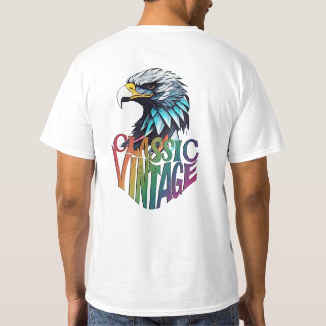 Regal Crystal Eagle" Majestic Design T-Shirt (Rückseite)