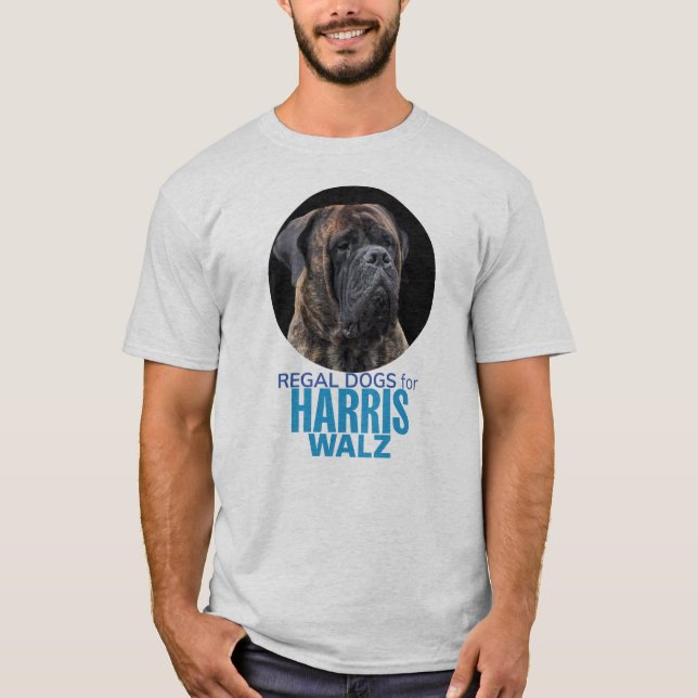 Regal Dogs für Harris Walz T-Shirt (Vorderseite)