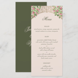 Regal Doors Elegant Faux Foil Wedding Menükarte