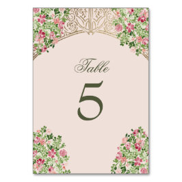 Regal Doors Elegant Faux Foil Wedding Tischnummer